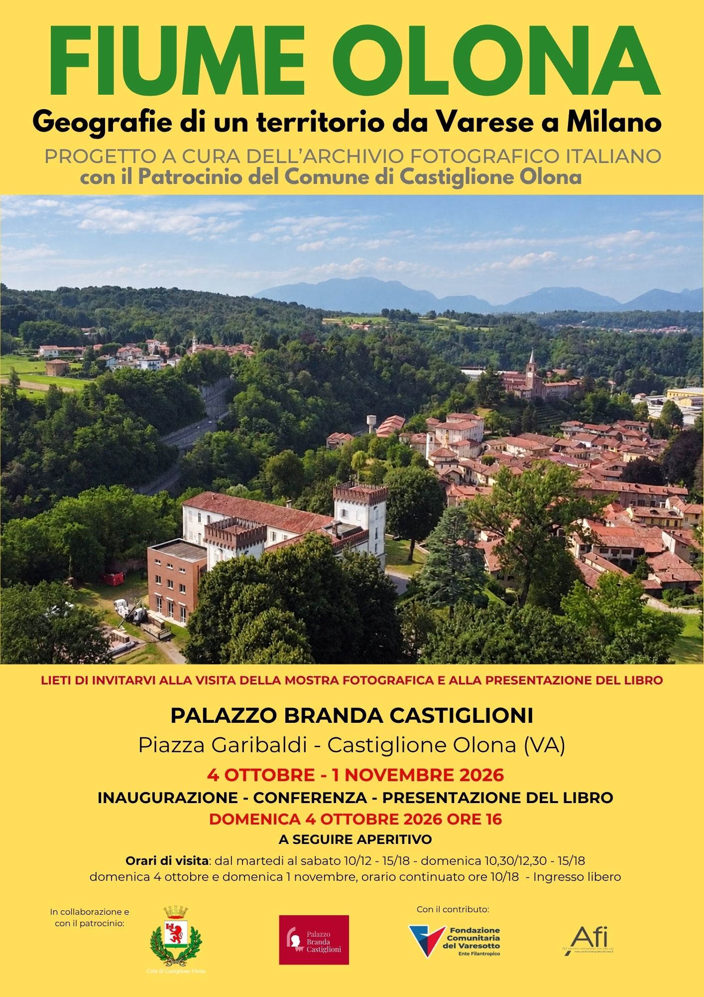 INUGURAZIONE DELLA MOSTRA “FIUME OLONA”